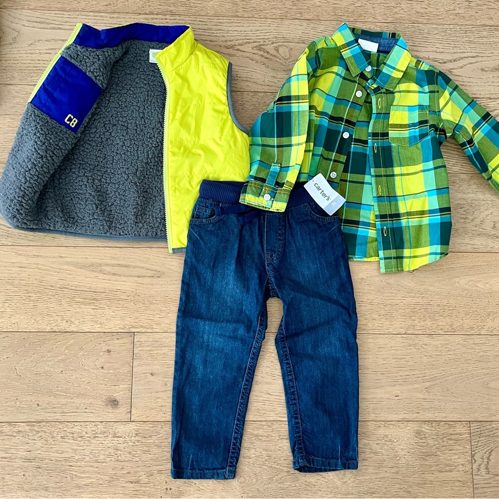 24 month 2T toddler boy clothes lot. Winter